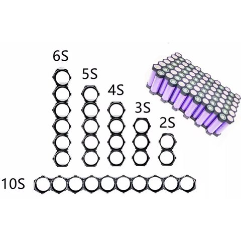 Кріплення для акумуляторів 18650, сота, 1x4 Прев'ю 1