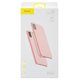 Чехол Baseus для iPhone XS Max, розовый, Silk Touch, пластик, #WIAPIPH65-ASL04 Превью 1