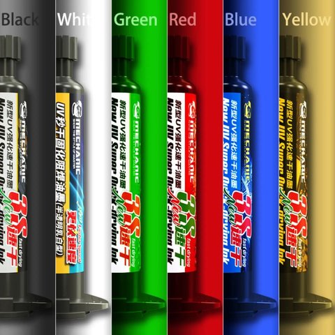 Máscara de soldadura Mechanic SU3, roja, 10 ml, UV Vista previa  4