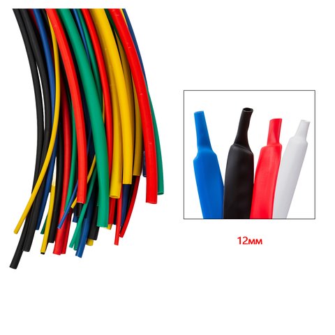 Heat Shrink Tube, (1 m, 12 mm, black) Preview 1