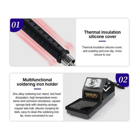 Soldering Station GVM T245, (digital, 130W) Preview 7