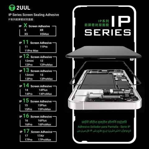 Etiqueta de pantalla 2UUL SA14 puede usarse con Apple iPhone 14, 5 uds., adhesive Vista previa  5