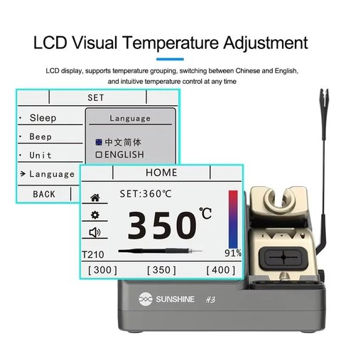 Soldering Station Sunshine H3 210, (digital, 80 W) Preview 6