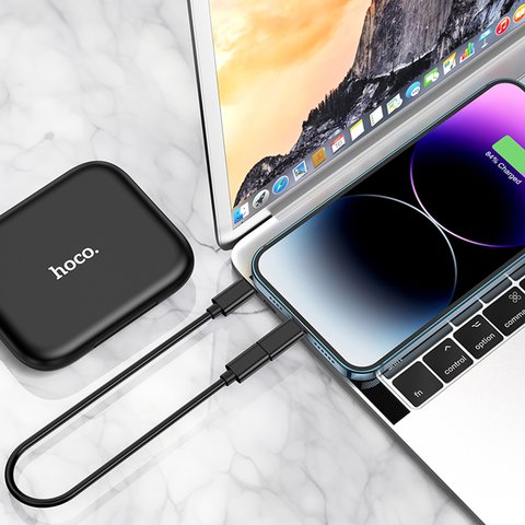 USB кабель Hoco U114, USB тип-C, USB тип-A, mini-USB тип-B, Lightning, 2xUSB тип-C, 28 см, 60 Вт, 3 A, черный, #6931474790750 Превью 3