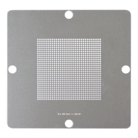 Universal BGA Stencil for ACHI 56, LP-37 BGA Reballing Kits;ACHI Reballing Stand BGA Reballing Stand, (diameter 1.0 mm, pitch 1.5 mm) Preview 1