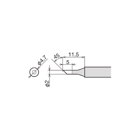 Soldering Iron Tip Goot RX-80HRT-2C Preview 1