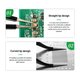 Pinzas para smd RELIFE ESD-15, curvada, antiestática, 120 mm, negro Vista previa  4