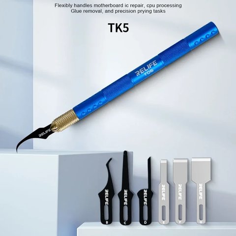 Juego de bisturíes RELIFE TK5, para microcircuitos, 8 in 1 Vista previa  2