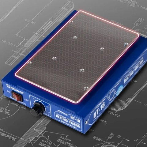 Plataforma de precalentamiento Mechanic HT-18, para reparar placas base, 60-120°С, 450W Vista previa  3