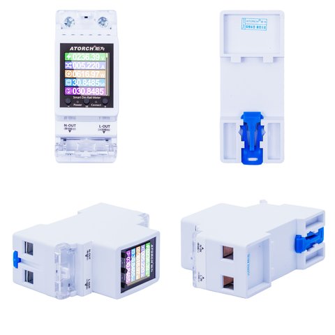 Розумний лічильник Atorch AT2PW, 2P, з WiFi, 220 В, 100 А, (реле напруги) Прев'ю 1
