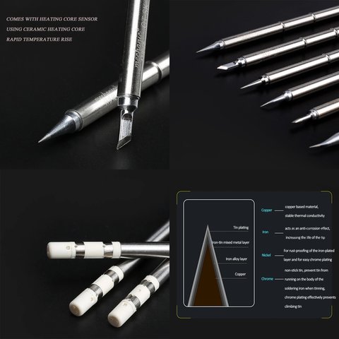 Паяльне жало Mechanic T12, OT-I, конічний Прев'ю 1