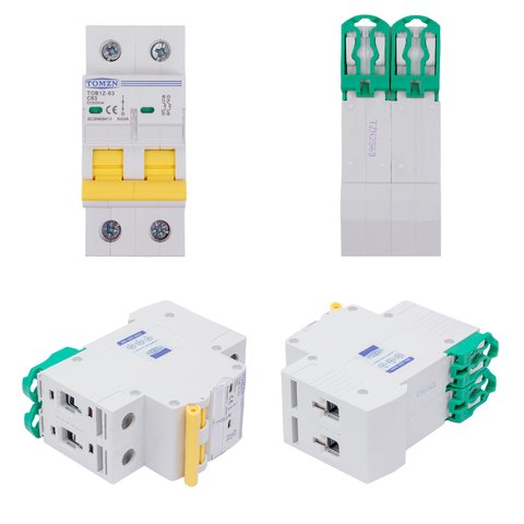 Автоматичний вимикач постійного струму TOMZN TOB1Z-63, 2P, 600 В, 63A, PV Прев'ю 1