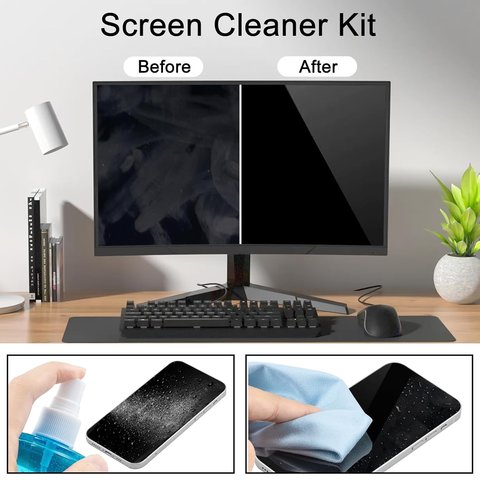 Спрей для очистки экрана Screen cleaning kit, 200 мл, с микрофиброй Превью 2