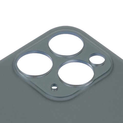 Задняя панель корпуса для iPhone 11 Pro, зеленая, не нужно снимать стекло камеры, Original (PRC), big hole, matte midnight green Превью 1