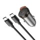Автомобильное зарядное устройство Hoco NZ16, черное, Power Delivery (PD), c кабелем USB тип-C к USB тип-C, 30 Вт, 1 порт, 12-24 B, #6942007644730 Превью 4