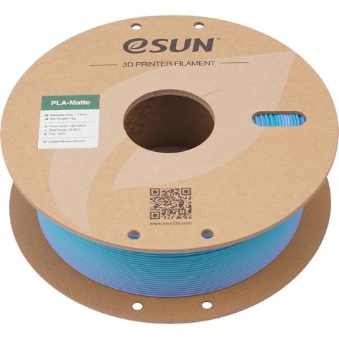 Филамент для 3D-принтера eSUN PLA-Matte Rainbow Ocean, 1 кг Превью 2
