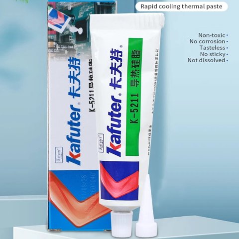 Термопаста Kafuter K-5211, силиконовая, 100 г Превью 1