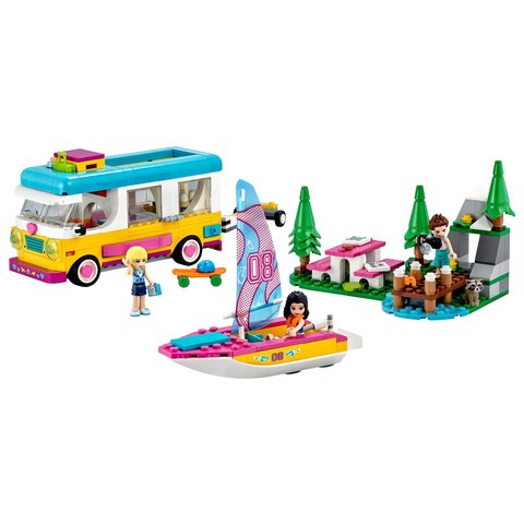 Конструктор LEGO Friends Лісовий будинок на колесах і яхта (41681) Прев'ю 2