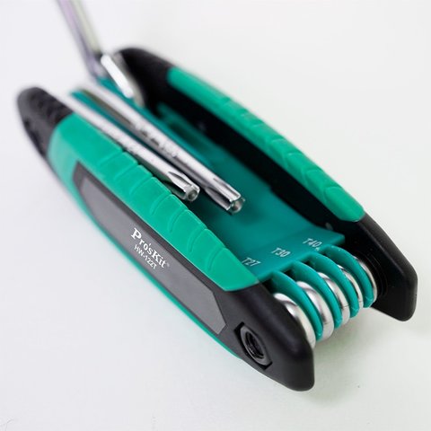 Набор складных звездообразных отверток с отверстиями Pro'sKit HW-122T (8 шт.) Превью 2